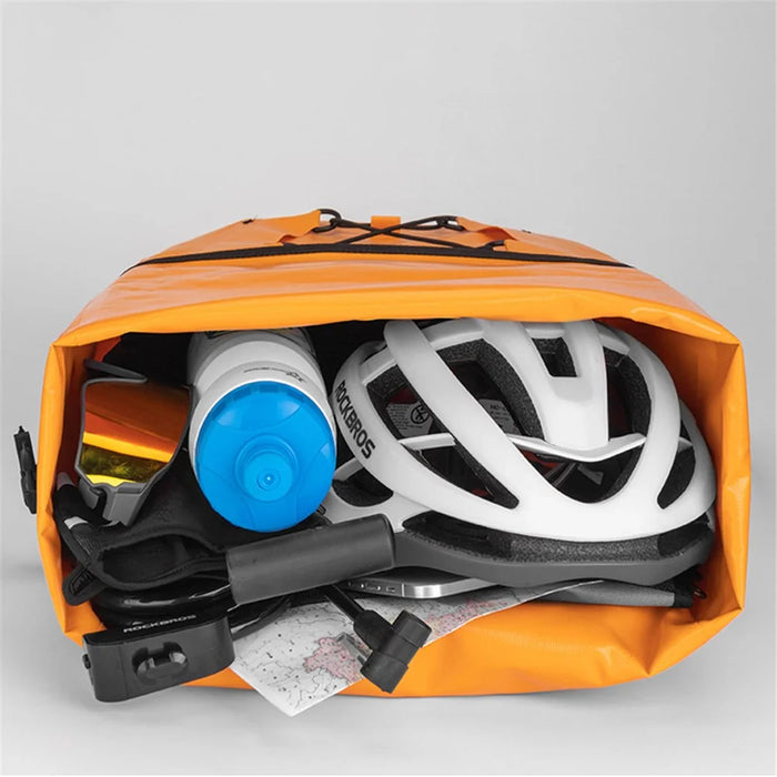 ROCKBROS AS-002-2 Waterproof Foldable Bike Pannier Bag Bicycle Rear Rack Trunk Bag - Orange - 7