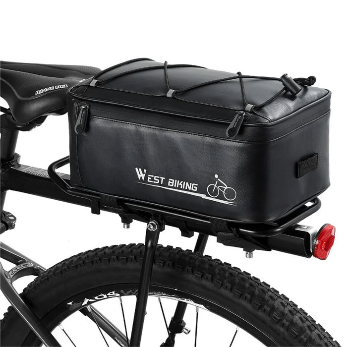 WEST BIKING 4L Large Capacity Bicycle Seat Saddle Bag Waterproof Bike Tail Storage Bag - 1