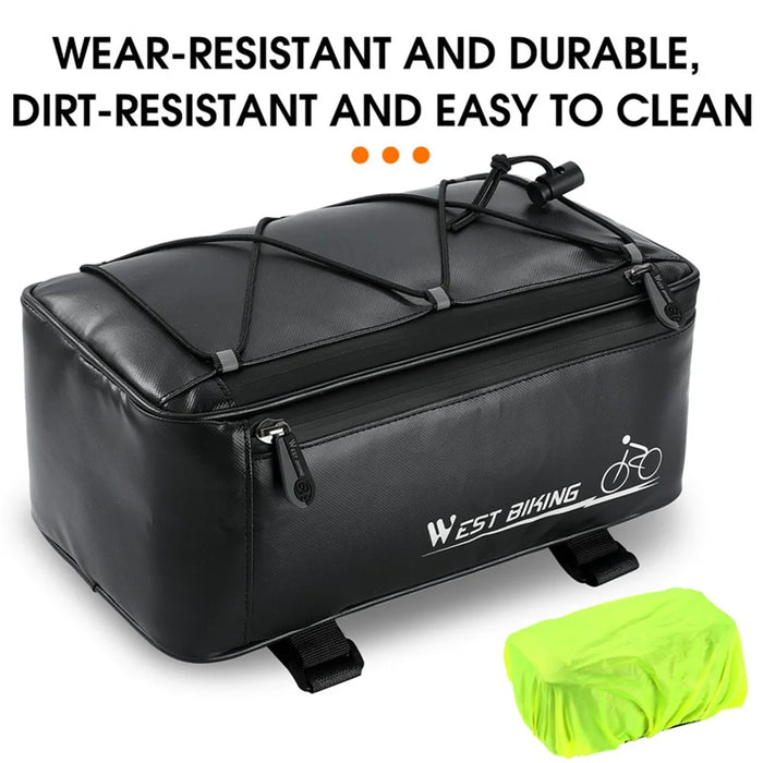 WEST BIKING 4L Large Capacity Bicycle Seat Saddle Bag Waterproof Bike Tail Storage Bag - 2