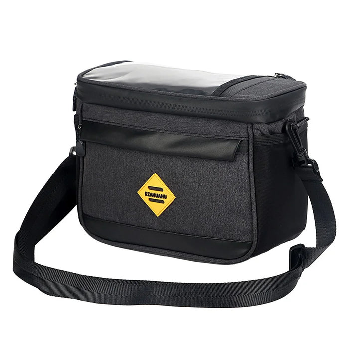 RZAHUAHU YA429 4.5L Waterproof Front Tube Cycling Bag MTB Bike Handlebar Thermal Insulation Bag - Black - 1