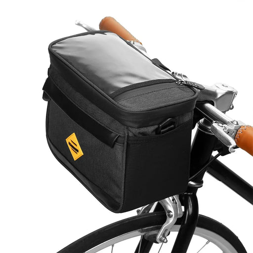 RZAHUAHU YA429 4.5L Waterproof Front Tube Cycling Bag MTB Bike Handlebar Thermal Insulation Bag - Black - 2