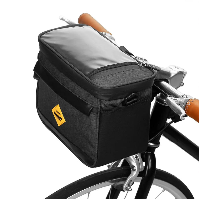 RZAHUAHU YA429 4.5L Waterproof Front Tube Cycling Bag MTB Bike Handlebar Thermal Insulation Bag - Black - 2