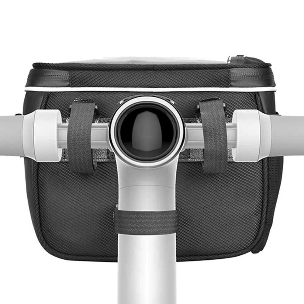 ANMEILU 7020 Bike Handlebar Bag Bicycle Front Bag Pack Messenger Bag 6.5'' Cell Phone Storage Bag with Clear Touch Screen and Shoulder Strap - 4
