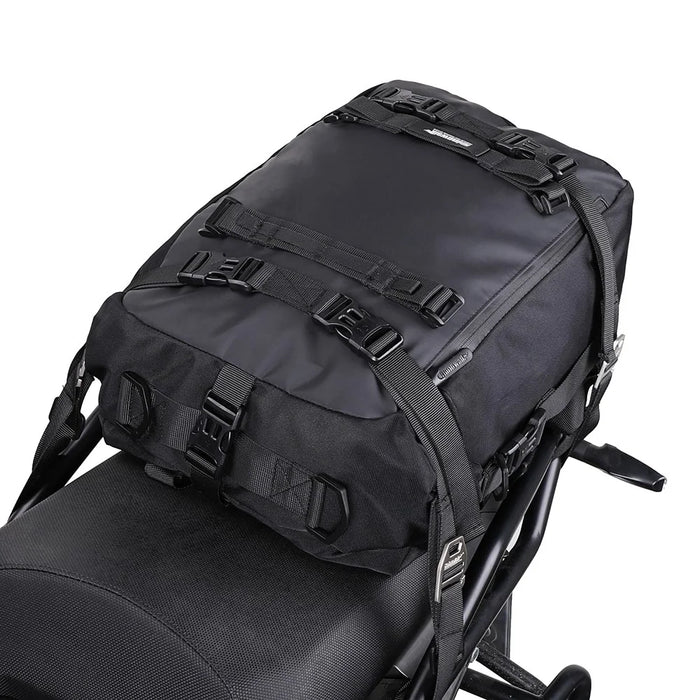 RHINOWALK MT216 20L Cycling Motorcycle Fuel Tank Bag Shoulders Backpack Multifunctional Motorbike Seat Side Bag Tail Accessories Bag - Black - 4