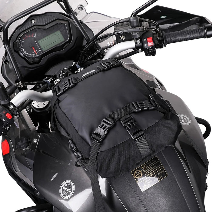 RHINOWALK MT216 10L Motorcycle Backseat Tank Bag Multifunctional Motorbike Rear Seat Side Bag Cycling Accessories - Black - 5