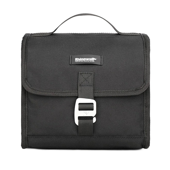 RHINOWALK RK9106 Bike Handlebar Bag Front Frame Bag Cycling Multifunction Shoulder Bag Saddle Bag Handbag with Detachable Shoulder Strap - All Black - 2