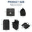 RHINOWALK RK9106 Bike Handlebar Bag Front Frame Bag Cycling Multifunction Shoulder Bag Saddle Bag Handbag with Detachable Shoulder Strap - All Black - 5