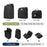 RHINOWALK RK9106 Bike Handlebar Bag Front Frame Bag Cycling Multifunction Shoulder Bag Saddle Bag Handbag with Detachable Shoulder Strap - All Black - 6