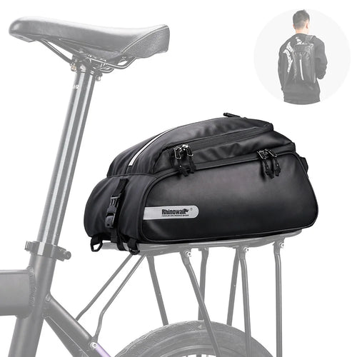 RHINOWALK RK6203 Waterproof Bike Trunk Bag 12L Multifunction Bike Rack Bag Bicycle Rack Pannier Bag Sling Bag Chest Bag - 1