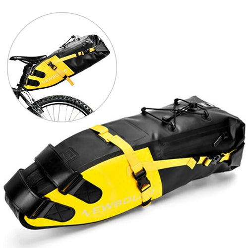NEWBOLER PAC040 13L Bicycle Water Resistant Bike Saddle Bag Seat Bag Cycling Bag - Yellow - 1