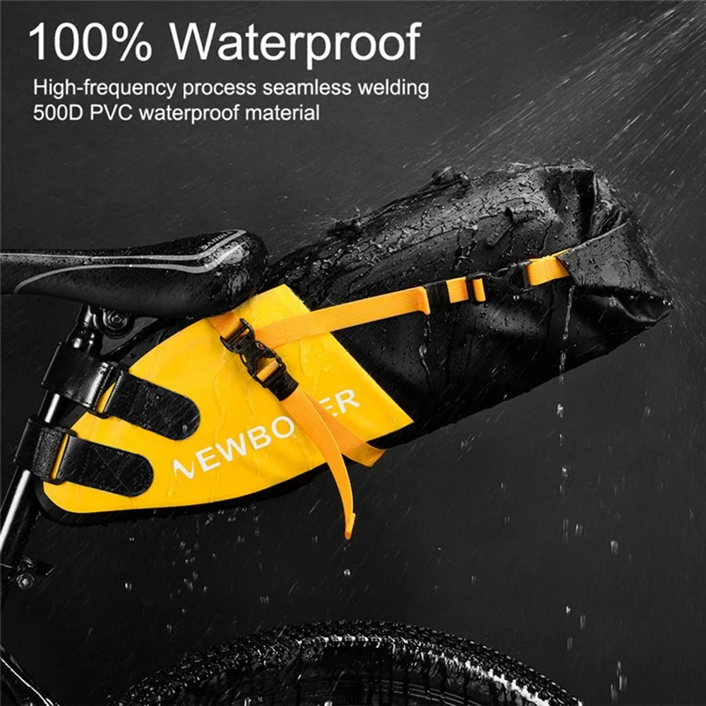 NEWBOLER PAC040 13L Bicycle Water Resistant Bike Saddle Bag Seat Bag Cycling Bag - Yellow - 3