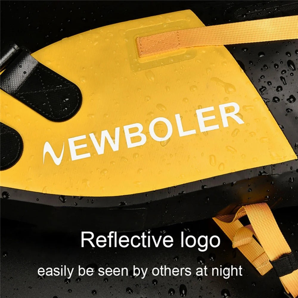 NEWBOLER PAC040 13L Bicycle Water Resistant Bike Saddle Bag Seat Bag Cycling Bag - Yellow - 4