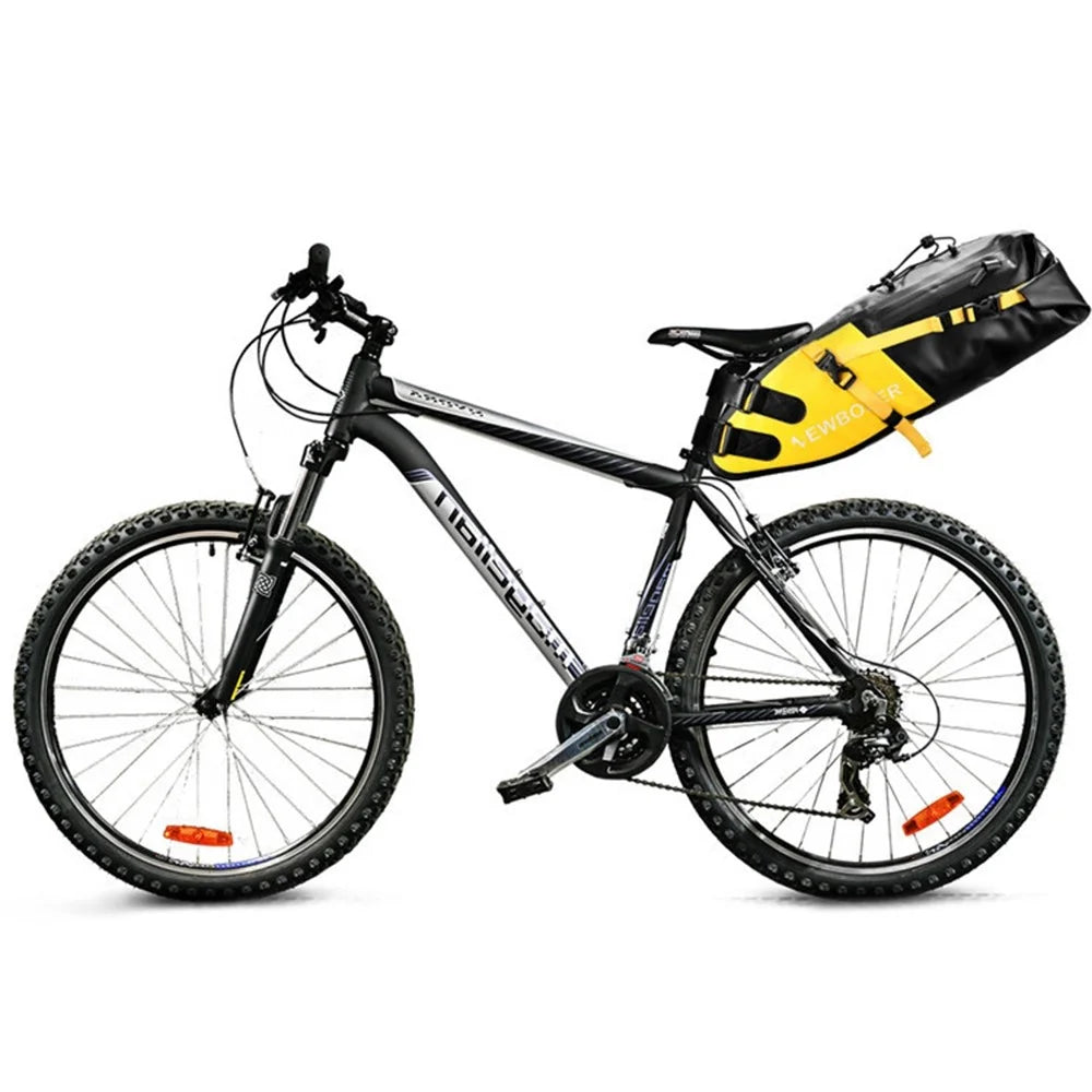 NEWBOLER PAC040 13L Bicycle Water Resistant Bike Saddle Bag Seat Bag Cycling Bag - Yellow - 6