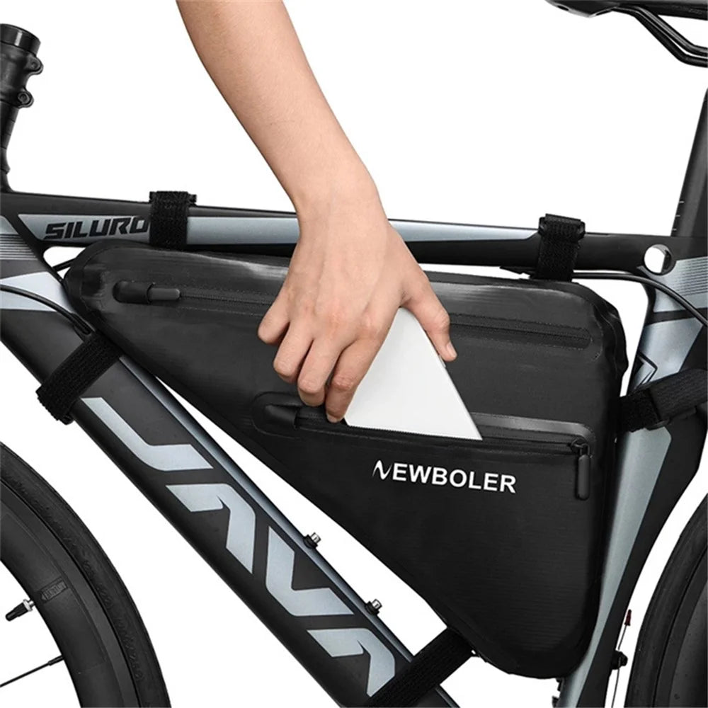 NEWBOLER BAG209 10L Bicycle Triangle Bag Bike Frame Front Tube Bag Waterproof Cycling Bag - 3