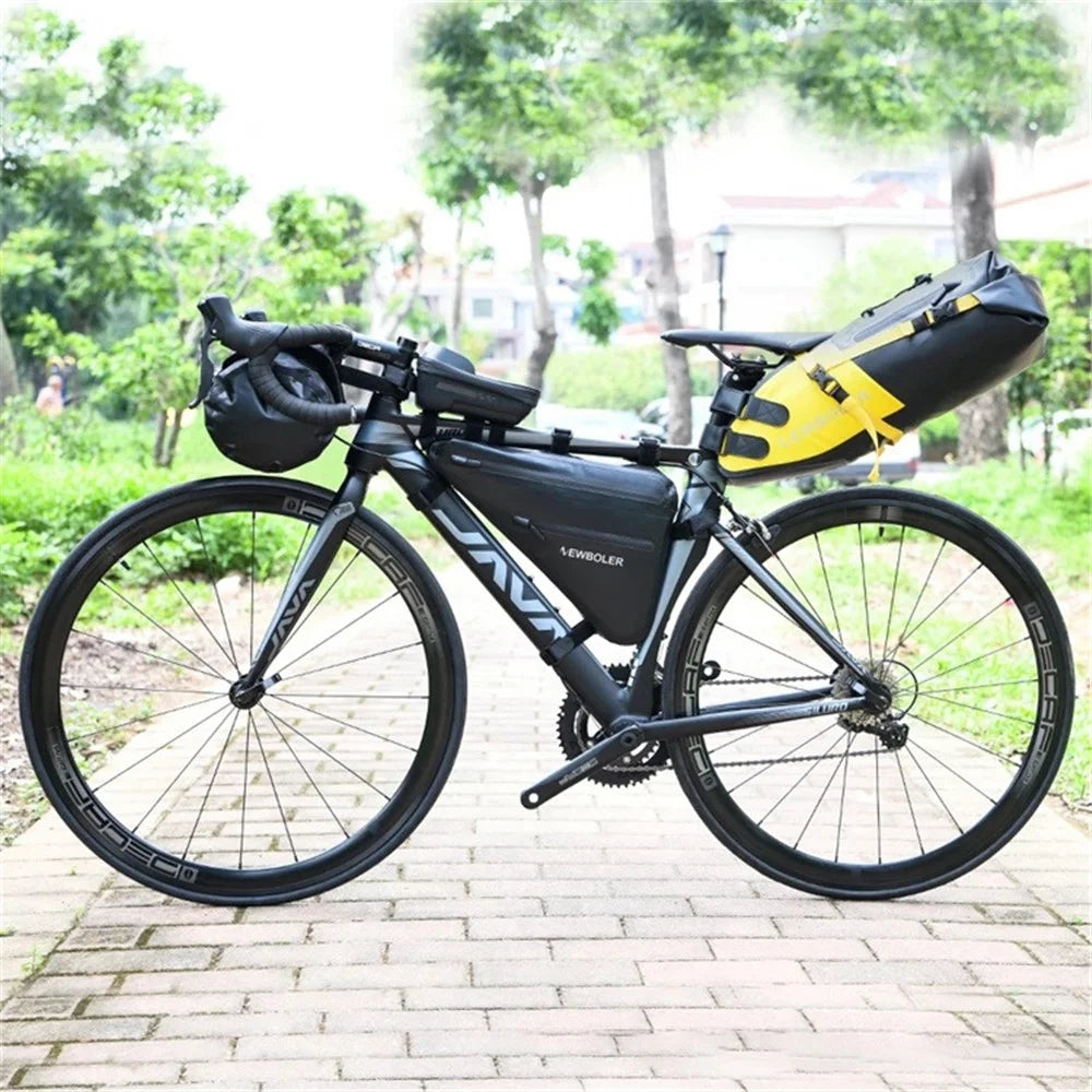 NEWBOLER BAG209 10L Bicycle Triangle Bag Bike Frame Front Tube Bag Waterproof Cycling Bag - 4