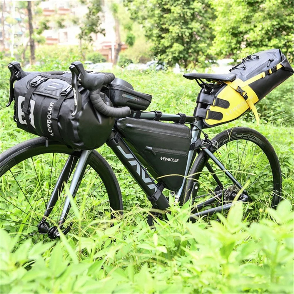 NEWBOLER BAG209 10L Bicycle Triangle Bag Bike Frame Front Tube Bag Waterproof Cycling Bag - 5