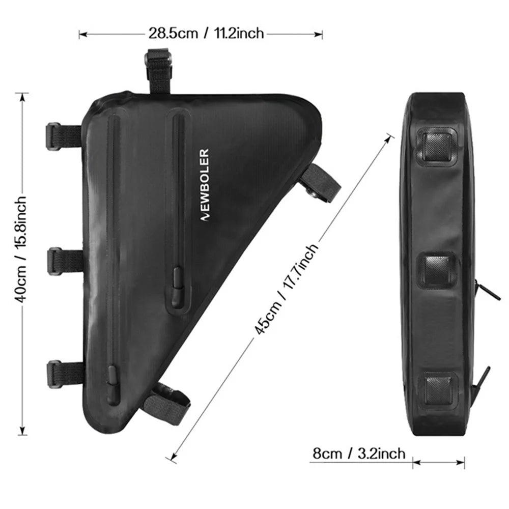 NEWBOLER BAG209 10L Bicycle Triangle Bag Bike Frame Front Tube Bag Waterproof Cycling Bag - 6