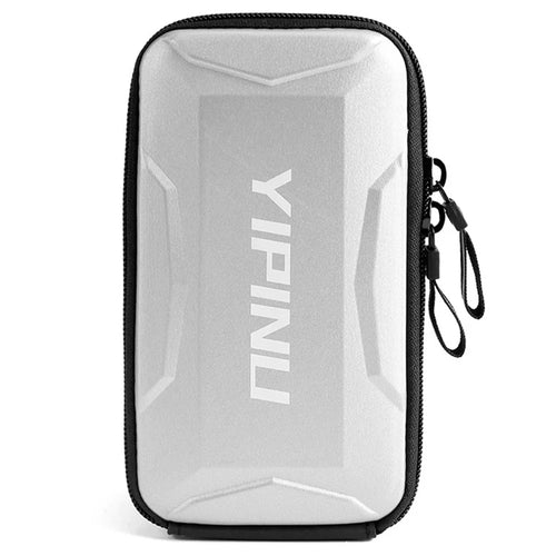 YIPINU 5 inch Phone Holder Running Armband Waterproof Phone Sleeve Gym Bag Sports Arm Band - Silver - 1