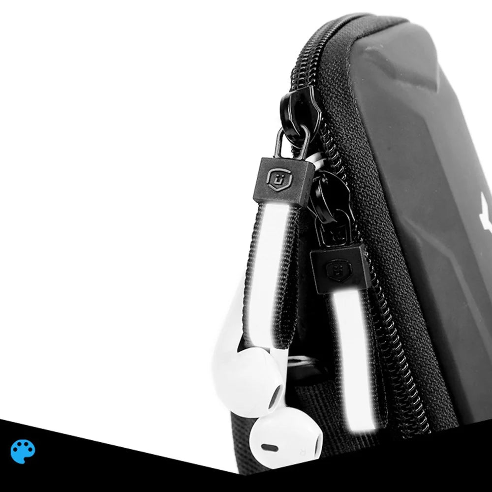 YIPINU 5 inch Phone Holder Running Armband Waterproof Phone Sleeve Gym Bag Sports Arm Band - Silver - 6