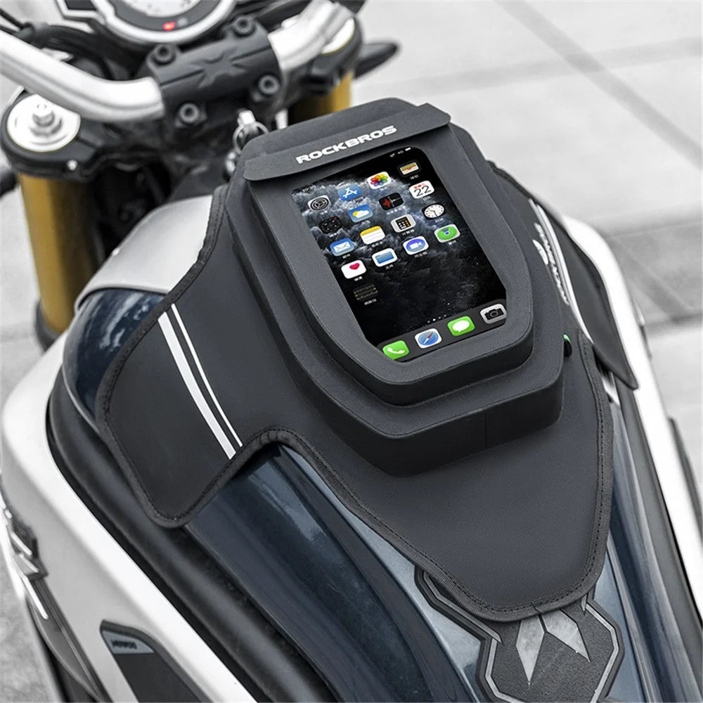 ROCKBROS AS-088 Motorcycle Fuel Tank Bag Magnetic Waterproof Touch Screen Phone Holder Storage Bag - 2