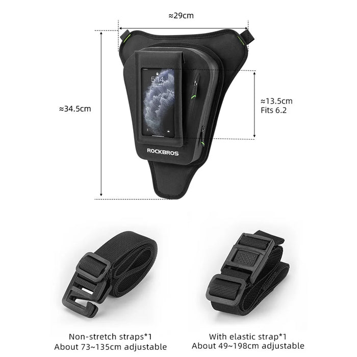 ROCKBROS AS-089 Motorcycle Fuel Tank Magnetic Bag Waterproof Touch Screen Phone Pouch Storage Bag - 4