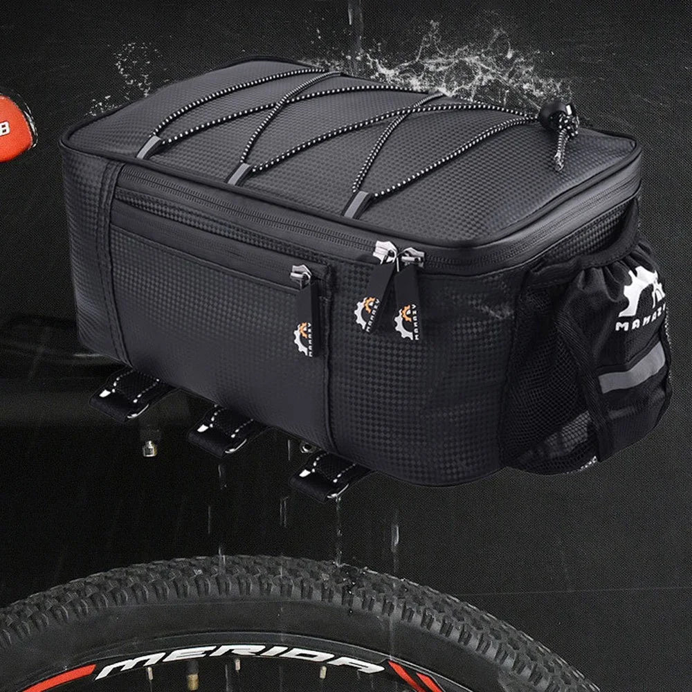 YSANAM YS01S 8L Cycling Bike Rear Bag Rack Waterproof Mountain Road Bicycle Pannier Luggage Carrier - Black - 2