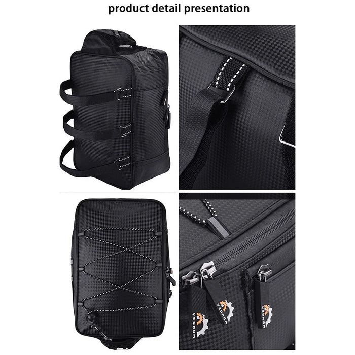 YSANAM YS01S 8L Cycling Bike Rear Bag Rack Waterproof Mountain Road Bicycle Pannier Luggage Carrier - Black - 4