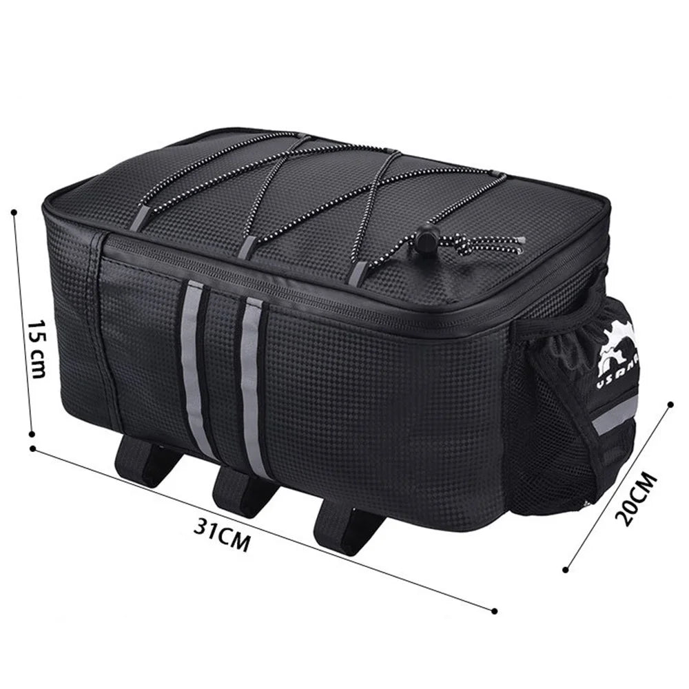 YSANAM YS01S 8L Cycling Bike Rear Bag Rack Waterproof Mountain Road Bicycle Pannier Luggage Carrier - Black - 6