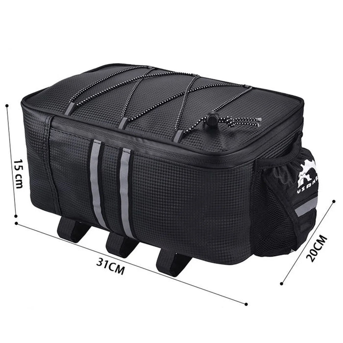 YSANAM YS01S 8L Cycling Bike Rear Bag Rack Waterproof Mountain Road Bicycle Pannier Luggage Carrier - Black - 6