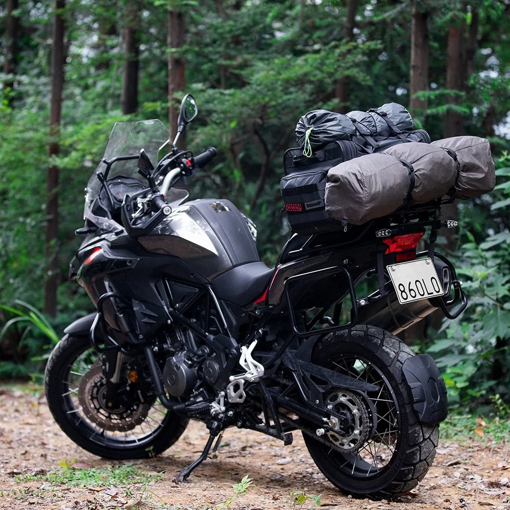 RHINOWALK MT4060 Motorcycle Travel Luggage Expandable 40L to 60L Large Capacity Wear Resistant Trunk Rack Bag Outdoor Cycling Accessories - 3