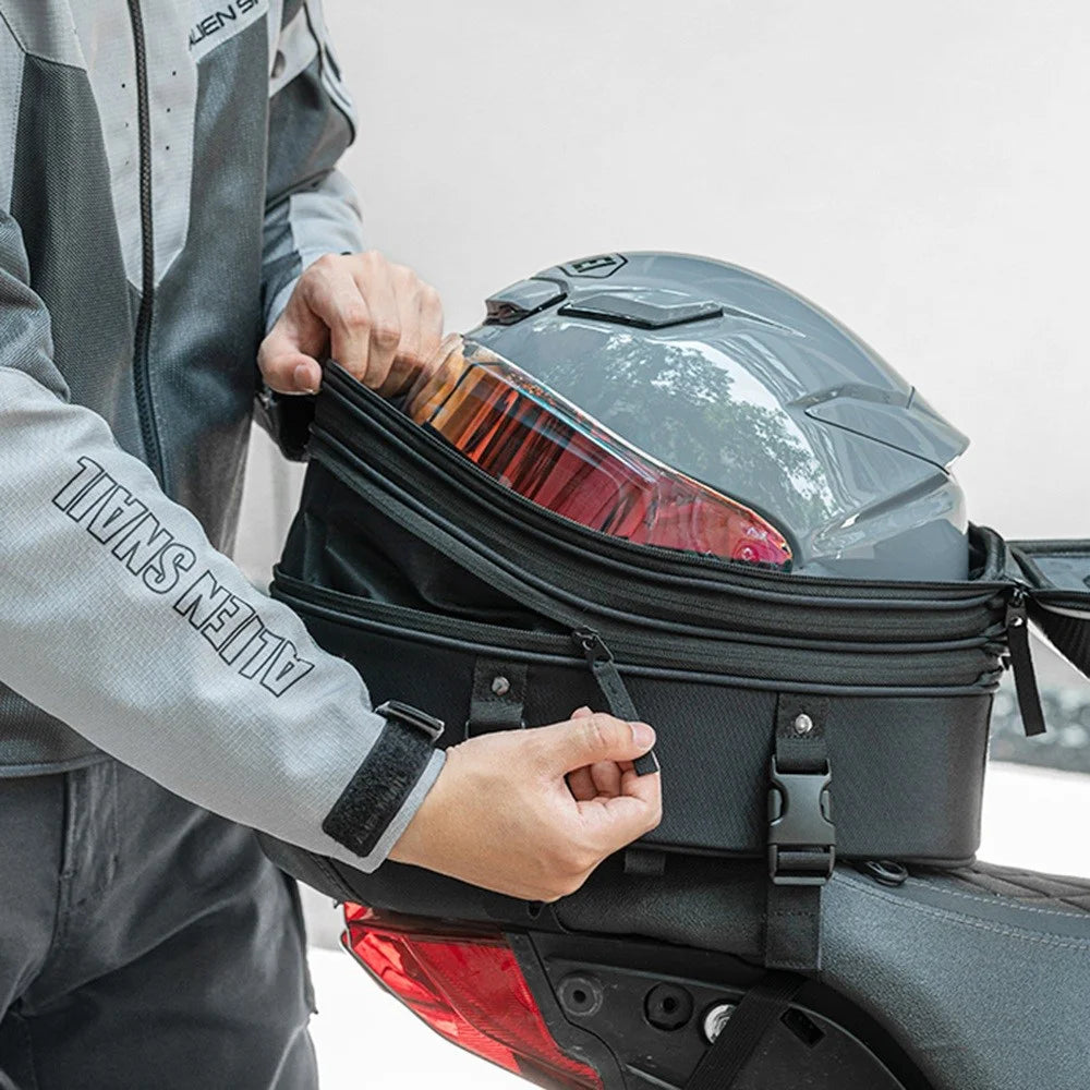 ROCKBROS Motorcycle Backpack for Helmet Waterproof Large Capacity Motorbike Tail Bag - 5