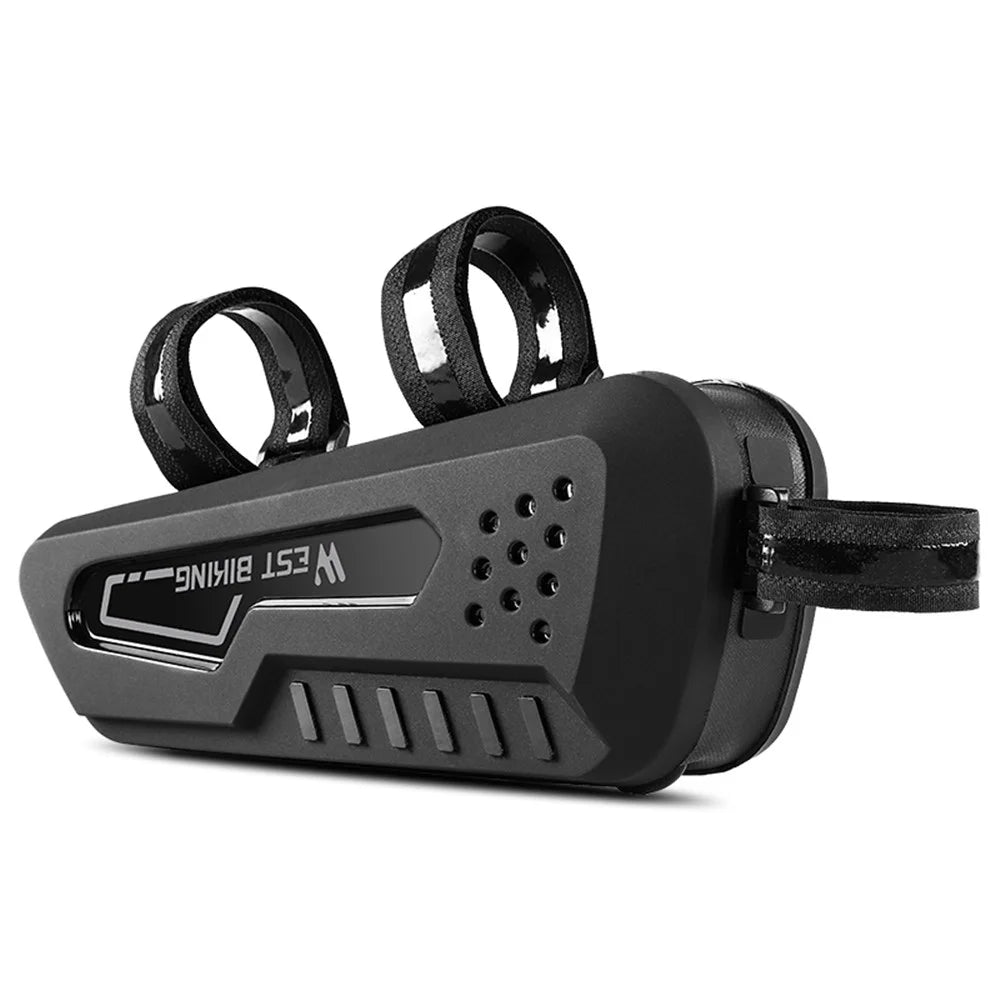 WEST BIKING YP0707309 Bicycle Top Tube Bag Bike Cycling Front Beam Waterproof Storage Bag - Black - 3