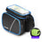 ANMEILU 7006 Waterproof Cycling Bike Front Frame Bag Touch Screen Phone Pouch Bicycle Top Tube Storage Bag with Rainproof Cover - Black / Blue - 2