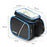 ANMEILU 7006 Waterproof Cycling Bike Front Frame Bag Touch Screen Phone Pouch Bicycle Top Tube Storage Bag with Rainproof Cover - Black / Blue - 7