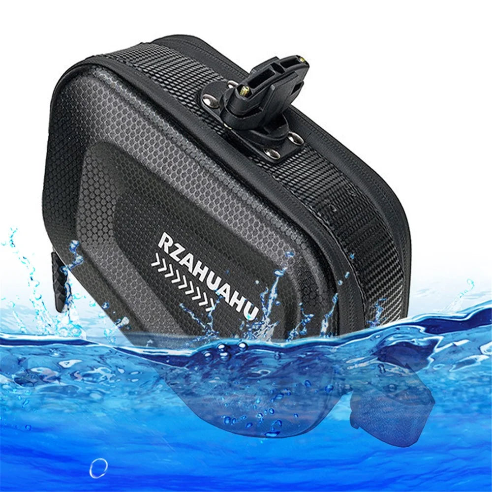 RZAHUAHU 2L Bicycle Saddle Bag Waterproof Hard Shell Bike Under Seat Bag - 1