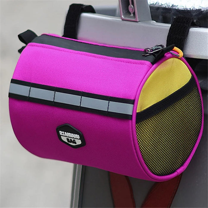 RZAHUAHU 2L Waterproof Bicycle Front Beam Bag MTB Bike Bag Cycling Shoulder Bag - Black  /  Grey - 7