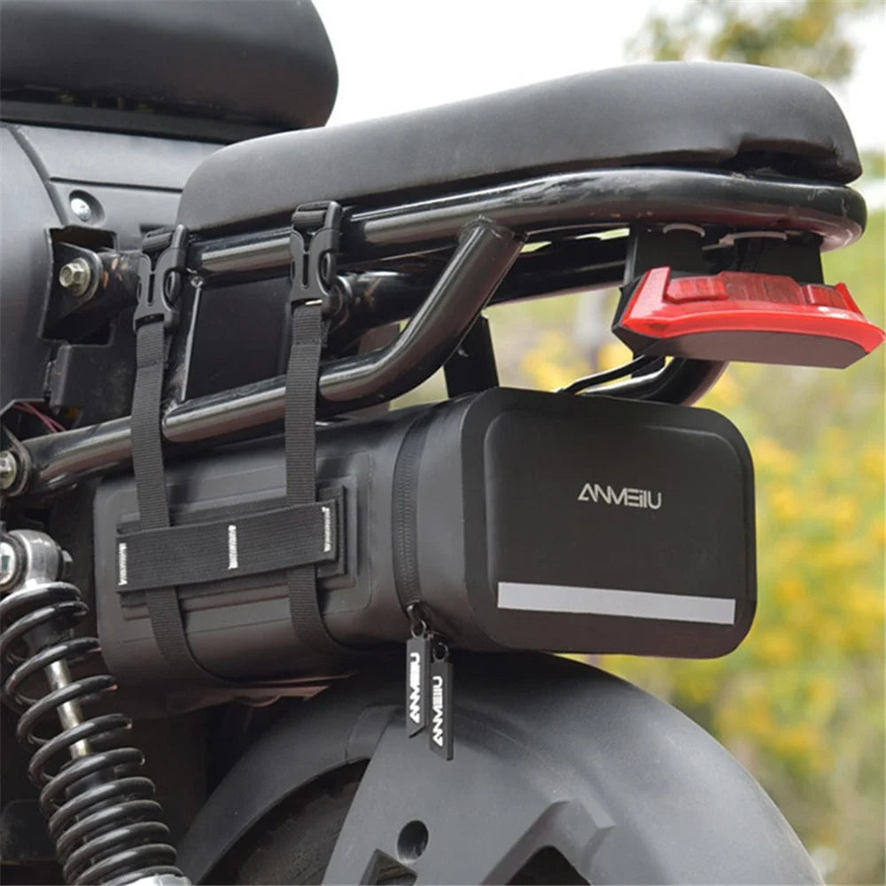 ANMEILU 7036 5L Electric Vehicle Rear Seat Storage Bag Waterproof Motorcycle Luggage Tail Bag - Black - 3