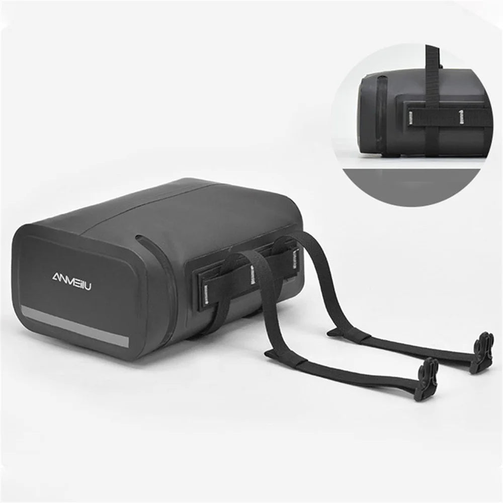 ANMEILU 7036 5L Electric Vehicle Rear Seat Storage Bag Waterproof Motorcycle Luggage Tail Bag - Black - 4