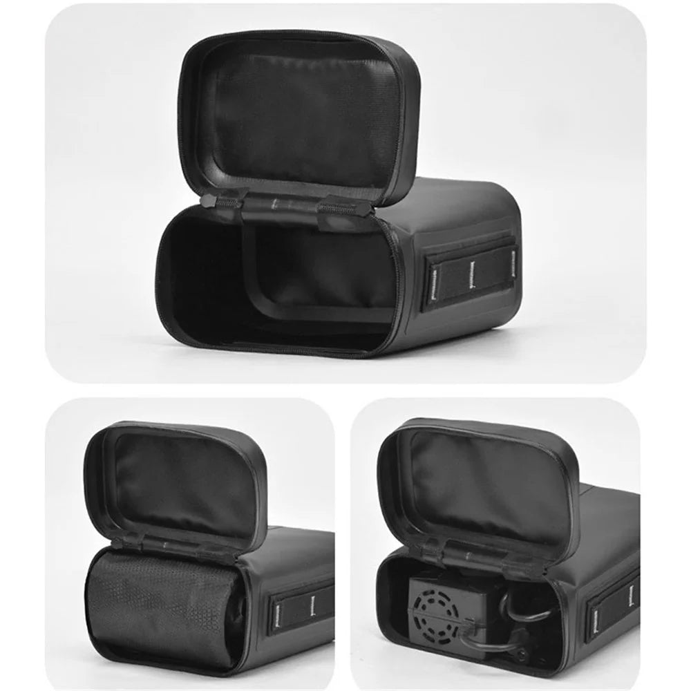 ANMEILU 7036 5L Electric Vehicle Rear Seat Storage Bag Waterproof Motorcycle Luggage Tail Bag - Black - 5