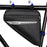 RZAHUAHU 2L Bicycle Front Frame Reflective Triangle Bag Bike Cycling Waterproof PU Storage Bag - Black - 3