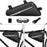 RZAHUAHU 2L Bicycle Front Frame Reflective Triangle Bag Bike Cycling Waterproof PU Storage Bag - Black - 5