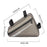 RZAHUAHU 2L Bicycle Front Frame Reflective Triangle Bag Bike Cycling Waterproof PU Storage Bag - Black - 7