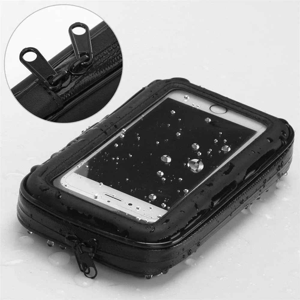 7-inch Waterproof Bicycle Phone Bag Bike Front Top Tube Handlebar Mount Phone Holder Case, Size XXL - 4
