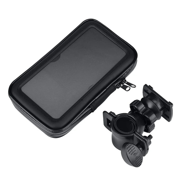 5.5-inch Bike Handlebar Mount Phone Holder Case Waterproof Bicycle Phone Bag, Size L - 2