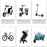 RZAHUAHU 9L Waterproof PVC Motorcycle Tool Bag Motorbike Handlebar Saddle Storage Bag - Black - 3