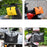 RZAHUAHU 9L Waterproof PVC Motorcycle Tool Bag Motorbike Handlebar Saddle Storage Bag - Black - 6