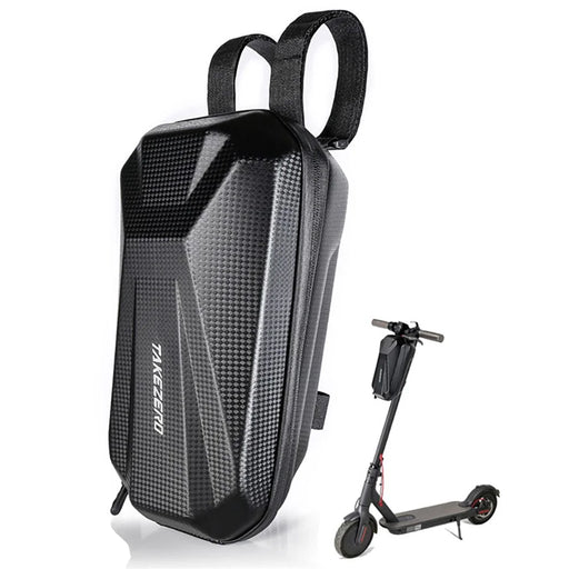 TAKEZERO T08 3L Electric Scooter Handlebar Storage Bag EVA+PU Electric Bike Front Pouch - 1