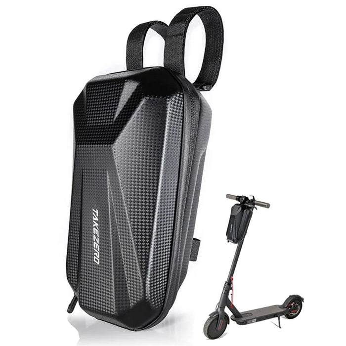 TAKEZERO T08 3L Electric Scooter Handlebar Storage Bag EVA+PU Electric Bike Front Pouch - 1