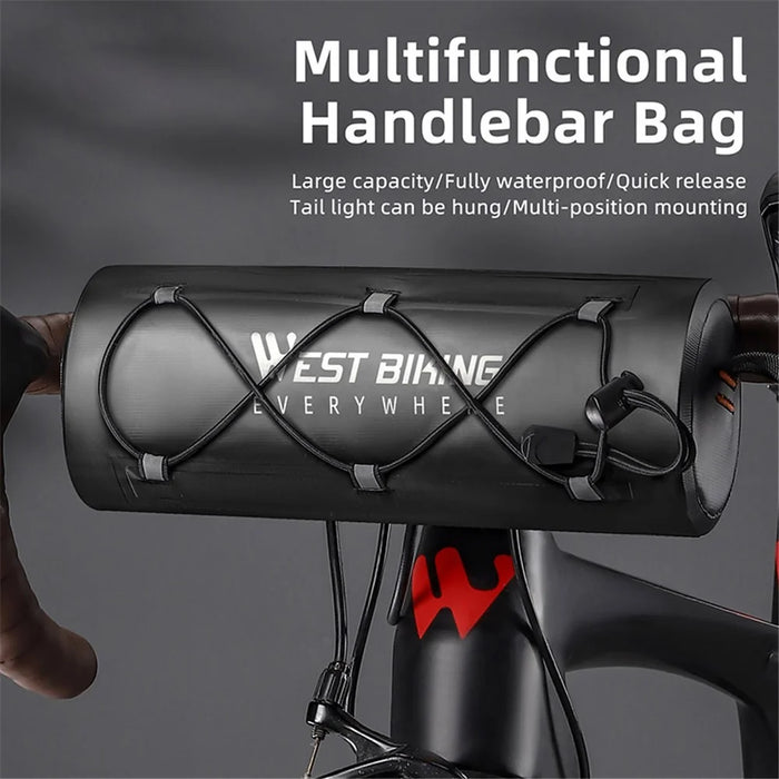 WEST BIKING YP0707326 Multifunctional 2L Large Capacity Bicycle Handlebar Bag Waterproof Bike Storage Pouch - 2