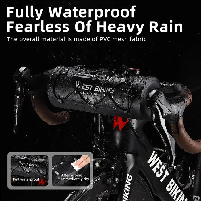 WEST BIKING YP0707326 Multifunctional 2L Large Capacity Bicycle Handlebar Bag Waterproof Bike Storage Pouch - 3